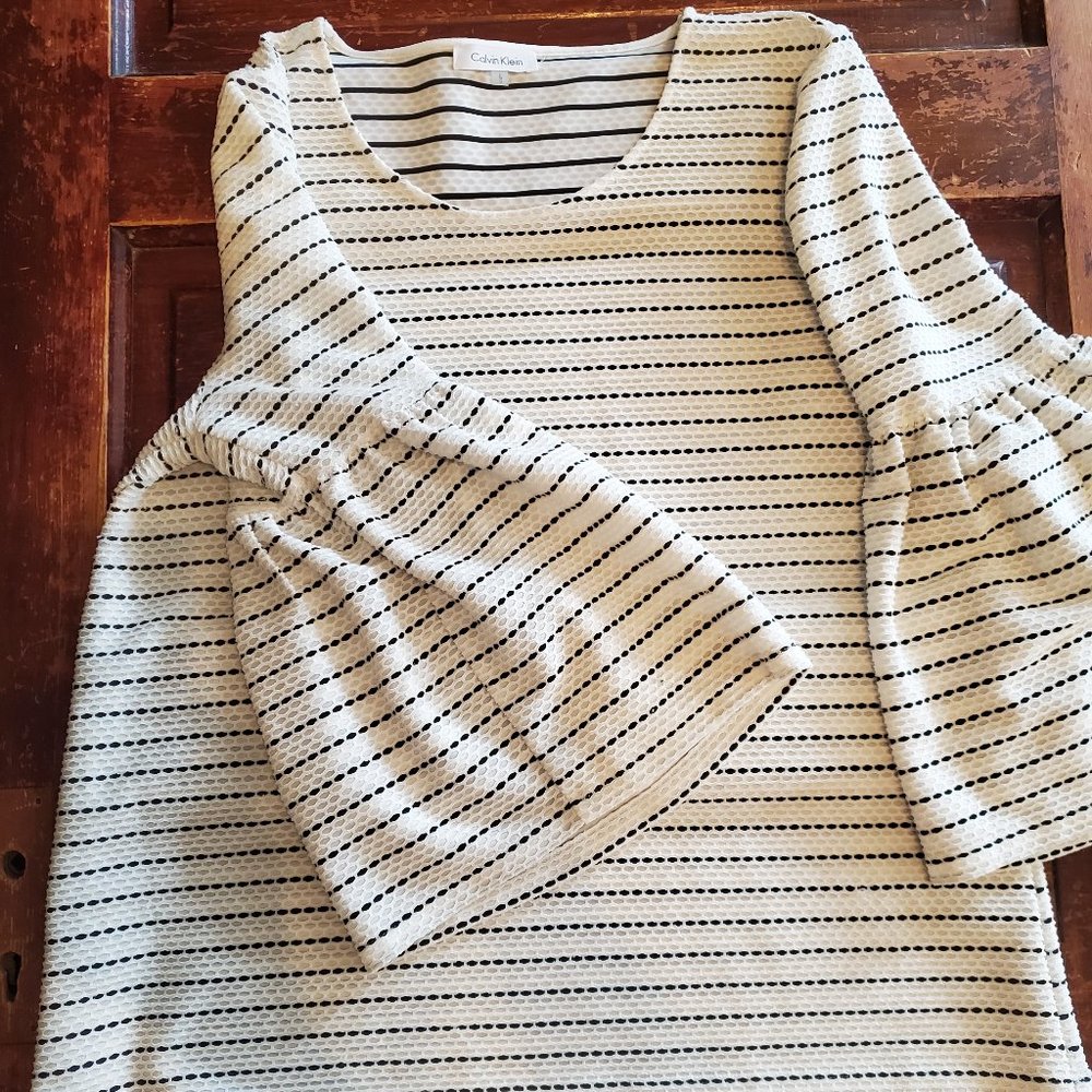 Striped Bell Sleeve Top